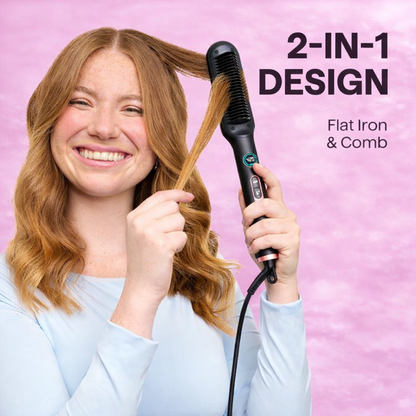 Sleek Sweep Hair Straightener Brush