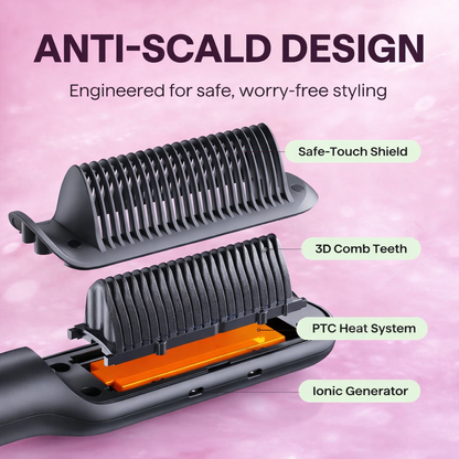 Sleek Sweep Hair Straightener Brush