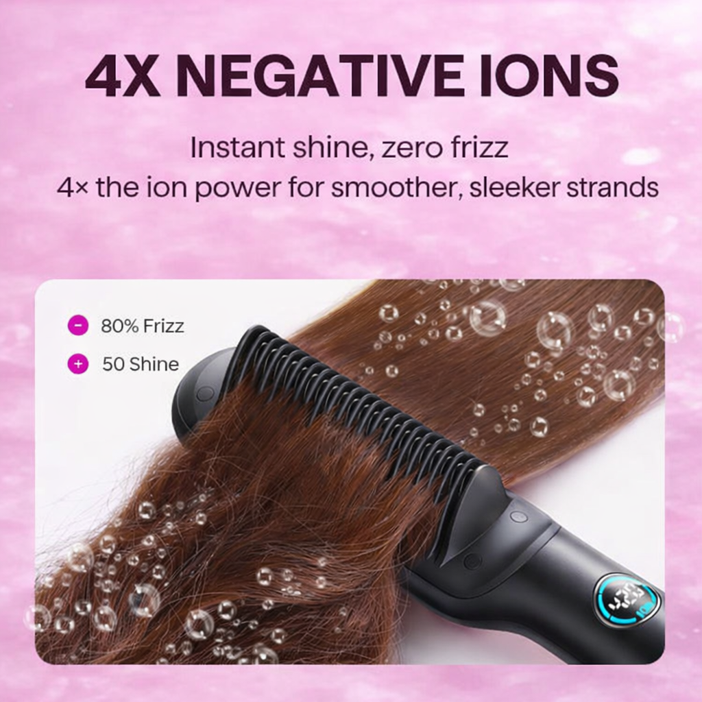 Sleek Sweep Hair Straightener Brush