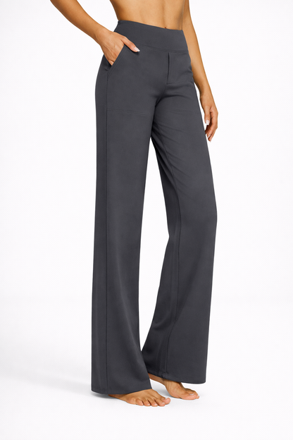 Soft Stretch Wide-Leg Pants