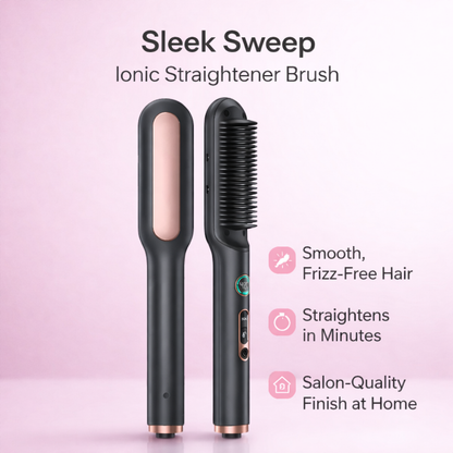 Sleek Sweep Hair Straightener Brush